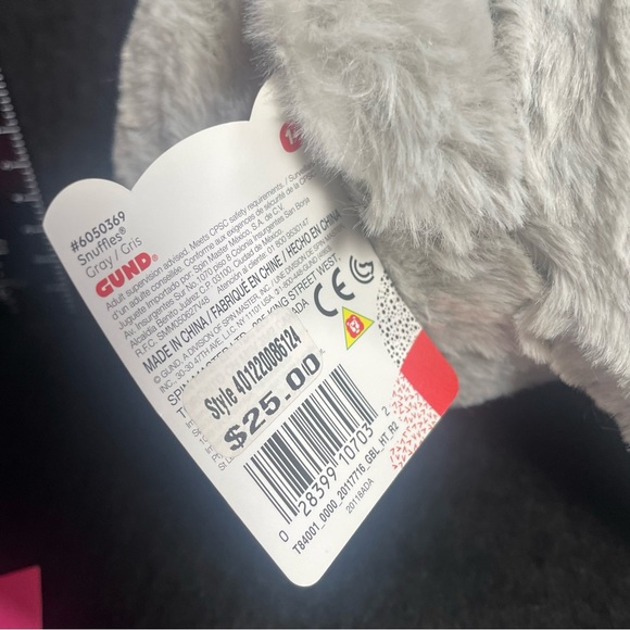 BNWT GRAY GUND SNUFFLES 10” PLUSH BEAR PRICE FIRM - Picture 10 of 14